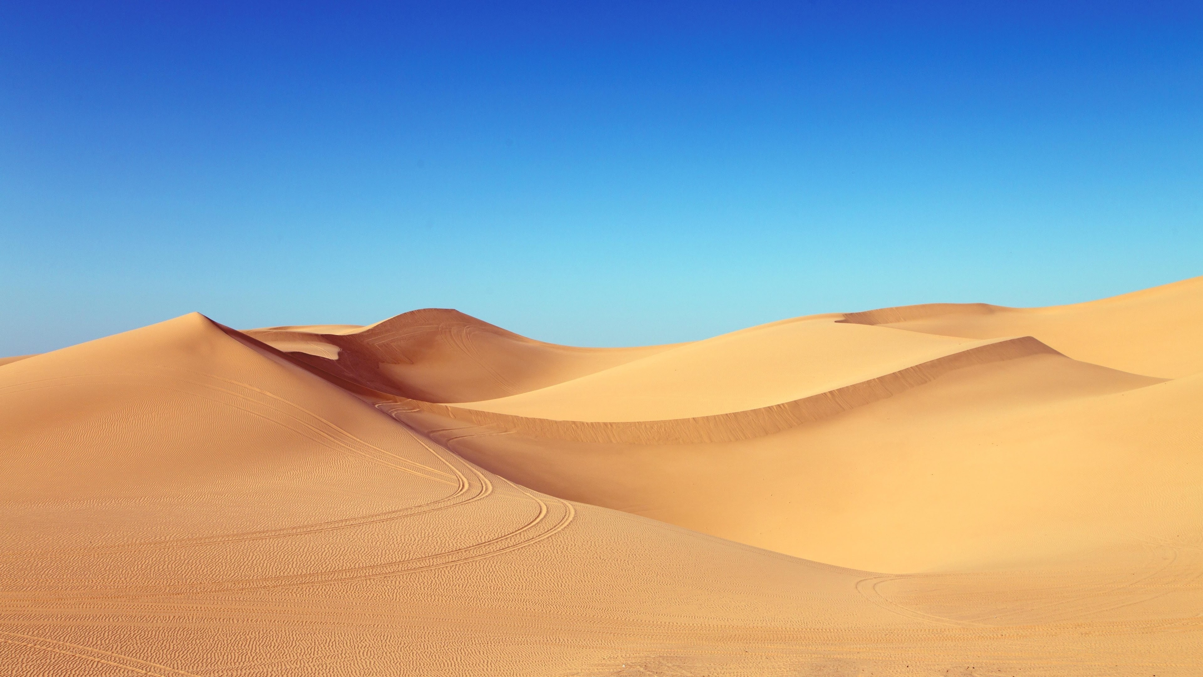 Wallpaper Desert, Blue Sky - Resolution:3840x2160 - Wallpx