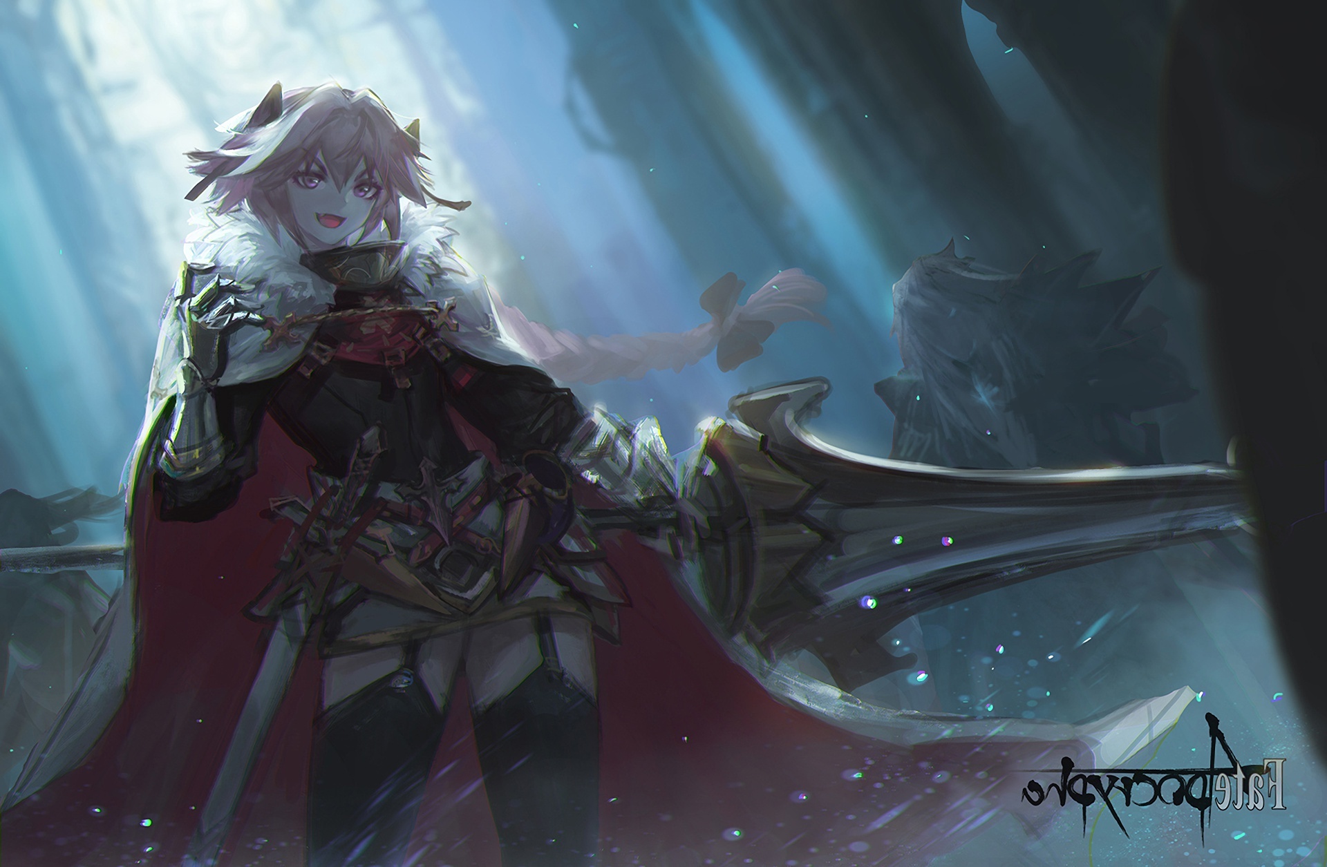 Wallpaper Astolfo Gloves Cape Rider Of Black Fate Apocrypha Smiling Sword Resolution 19x1255 Wallpx
