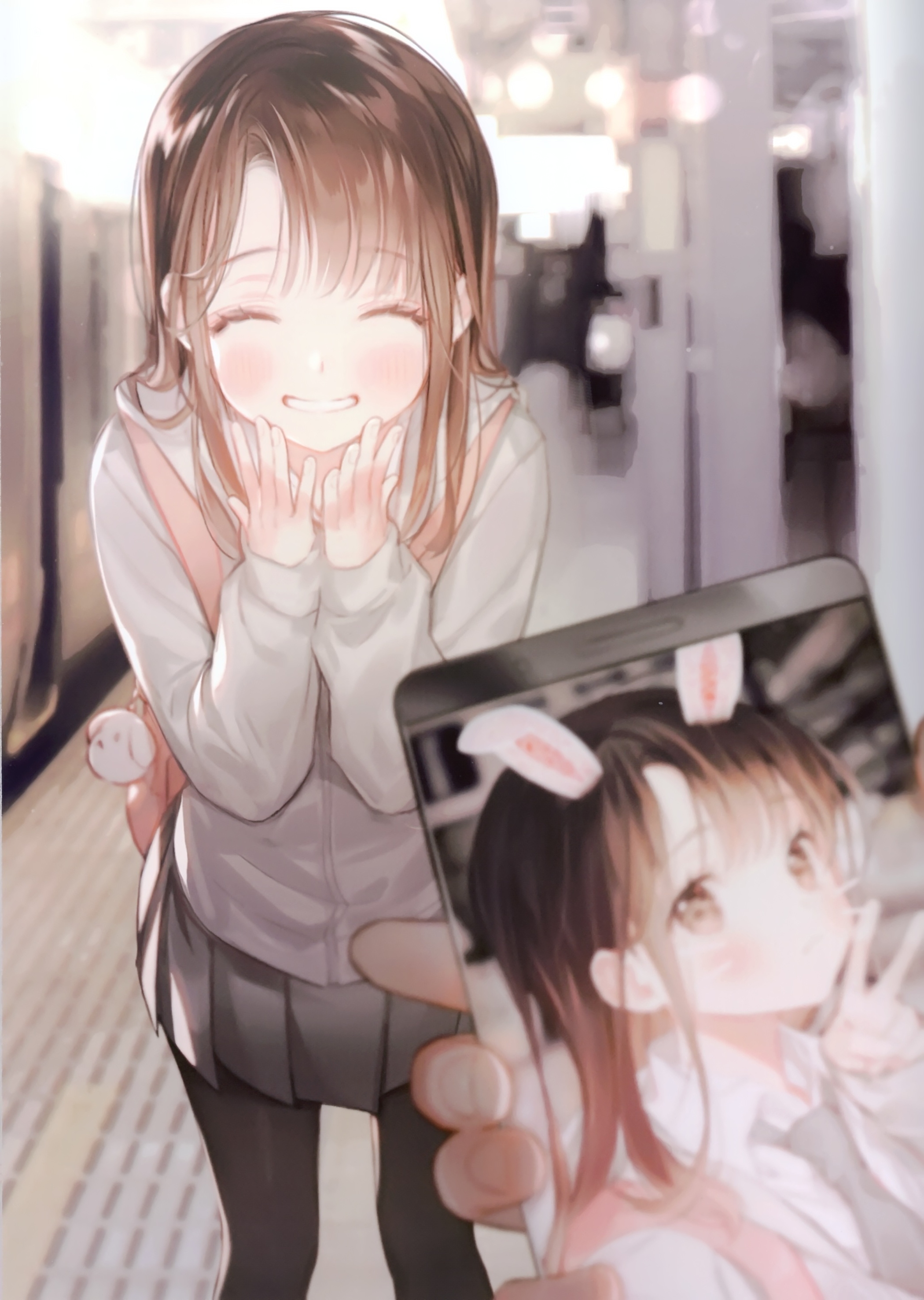 Wallpaper Happy Face Smiling ♯cutenessoverloading Cute Anime Girl