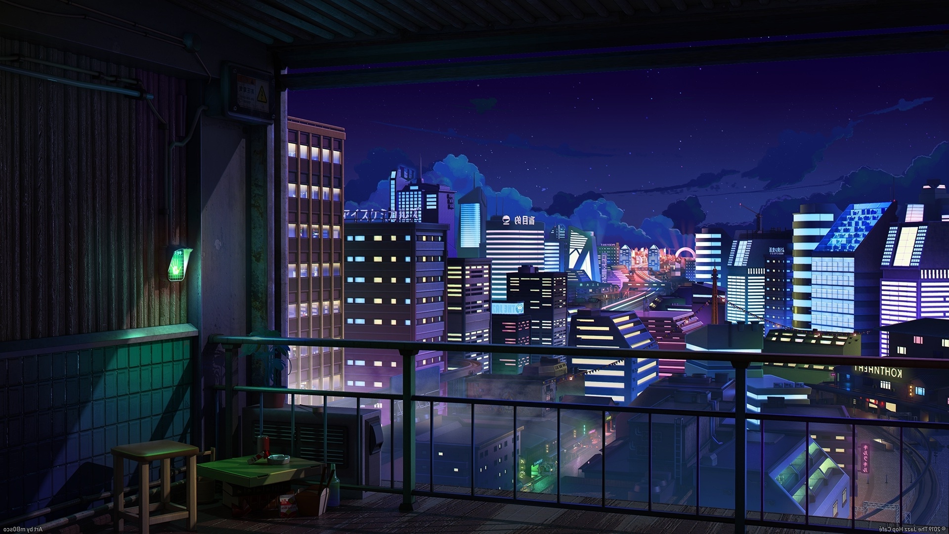 1920x1080] HD Anime Cityscape : r/wallpaper