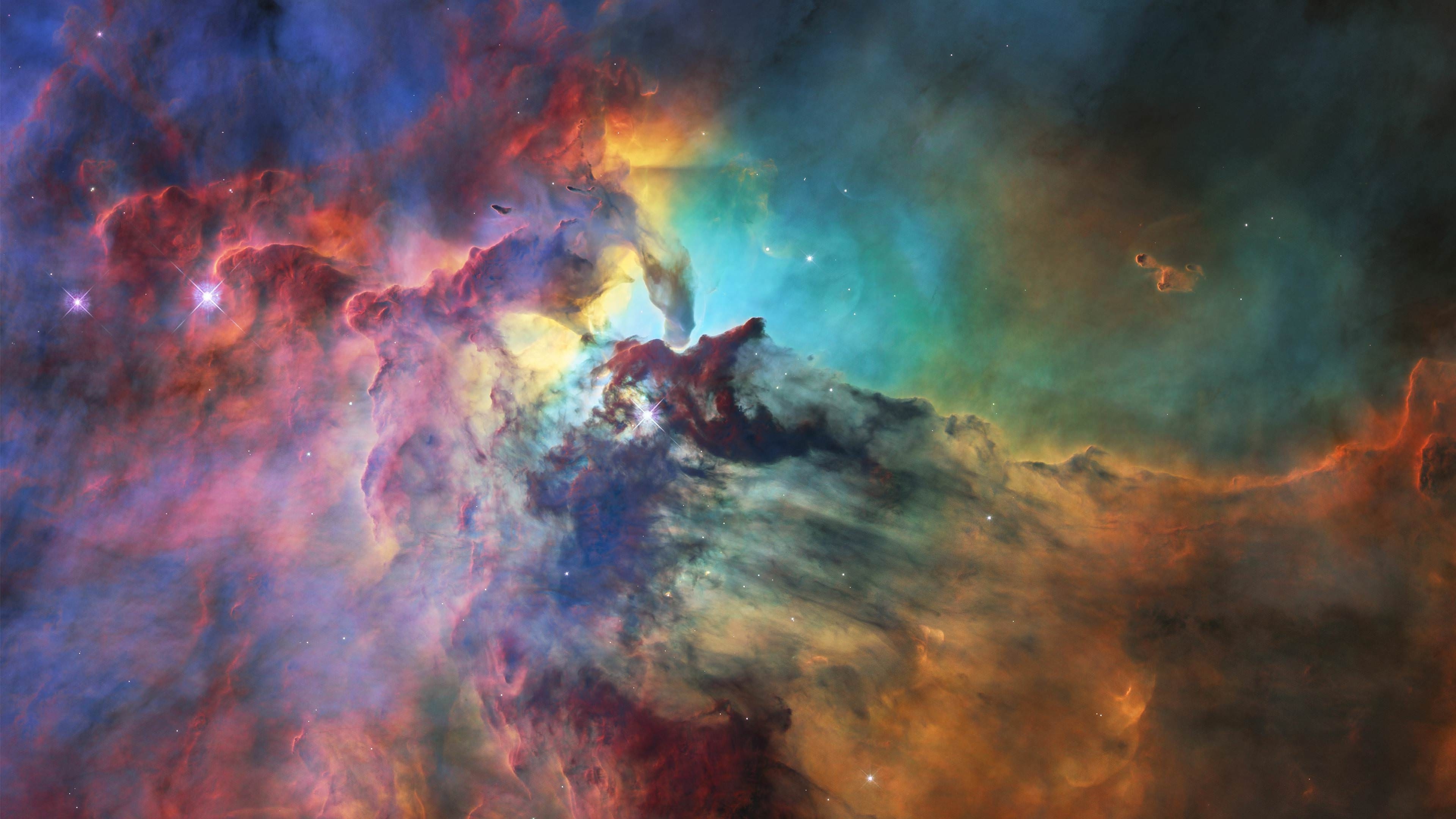 Wallpaper Lagoon Nebula, Galaxy, Colorful - Resolution:3840x2160 - Wallpx