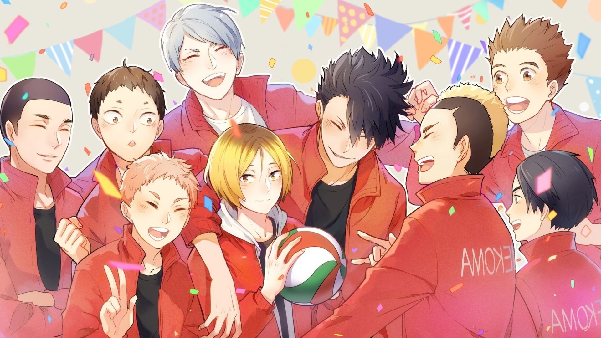 Wallpaper Friendship, Haikyu!!, Team, Volleyball Anime - Resolution ...