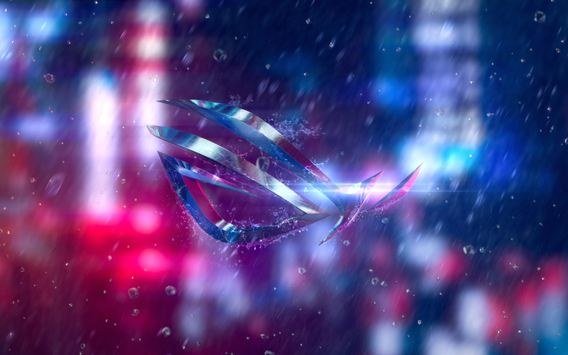 Wallpaper Digital Art Rog Splash Gaming Asus Republic Of Gamers Raining Resolution 1195