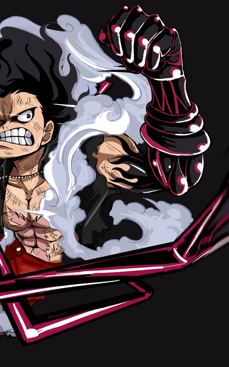 Wallpaper Monkey D. Luffy, Angry, One Piece, Fist - Resolution ...