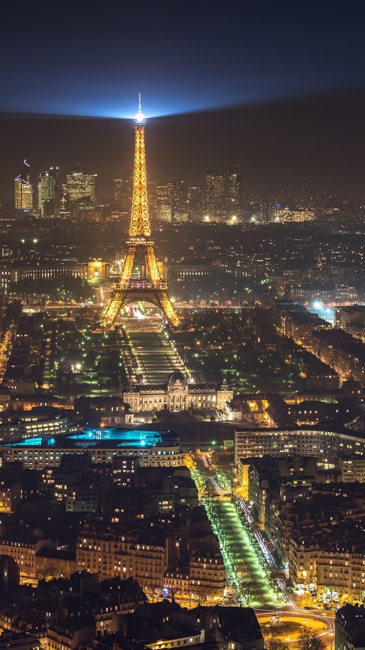 Wallpaper Cityscape, Night, Lights, Eiffel Tower, Buildings, Paris ...
