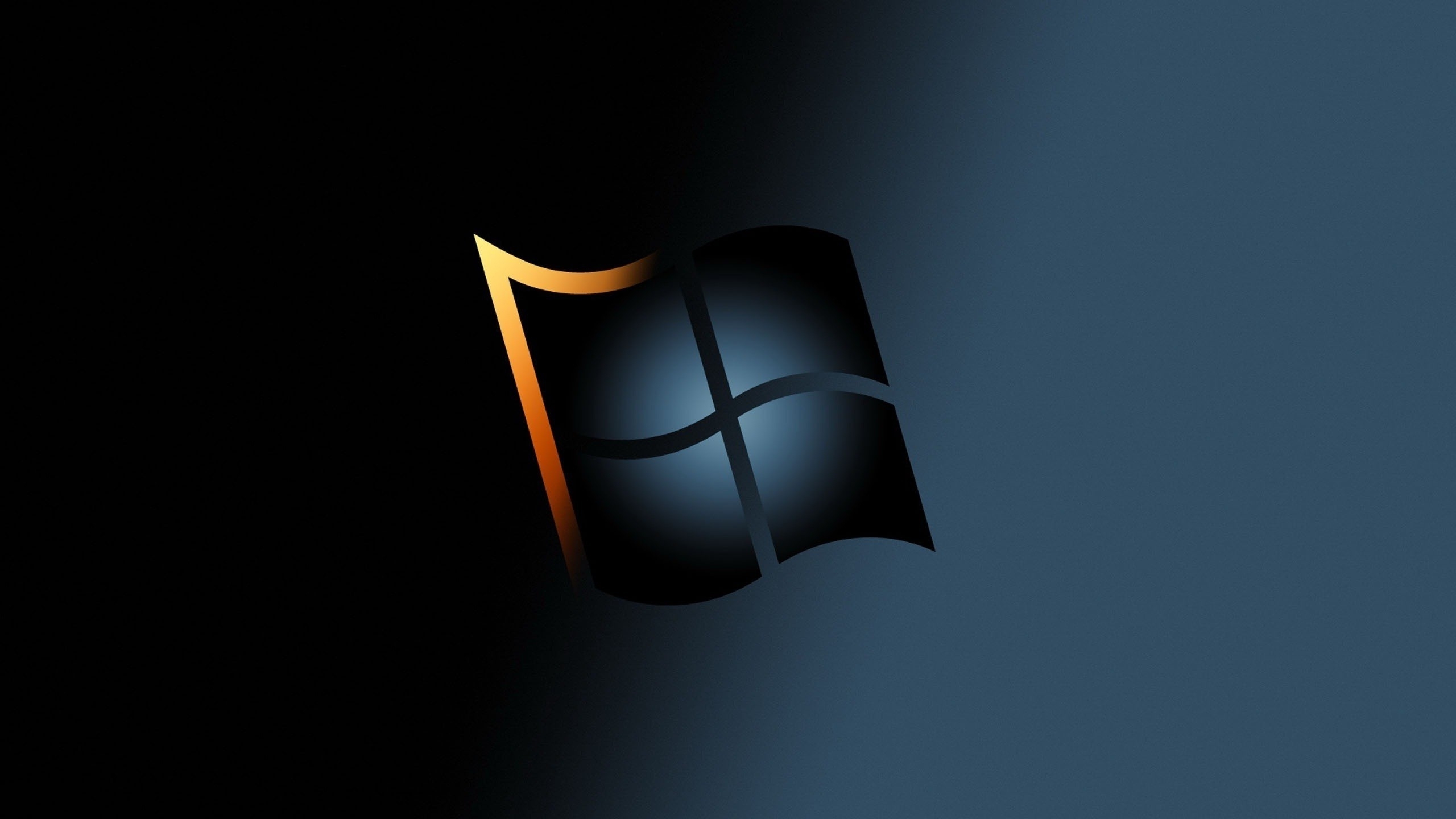 Wallpaper Black, Gradient, Os, Logo, Windows - Resolution:2560x1600 ...