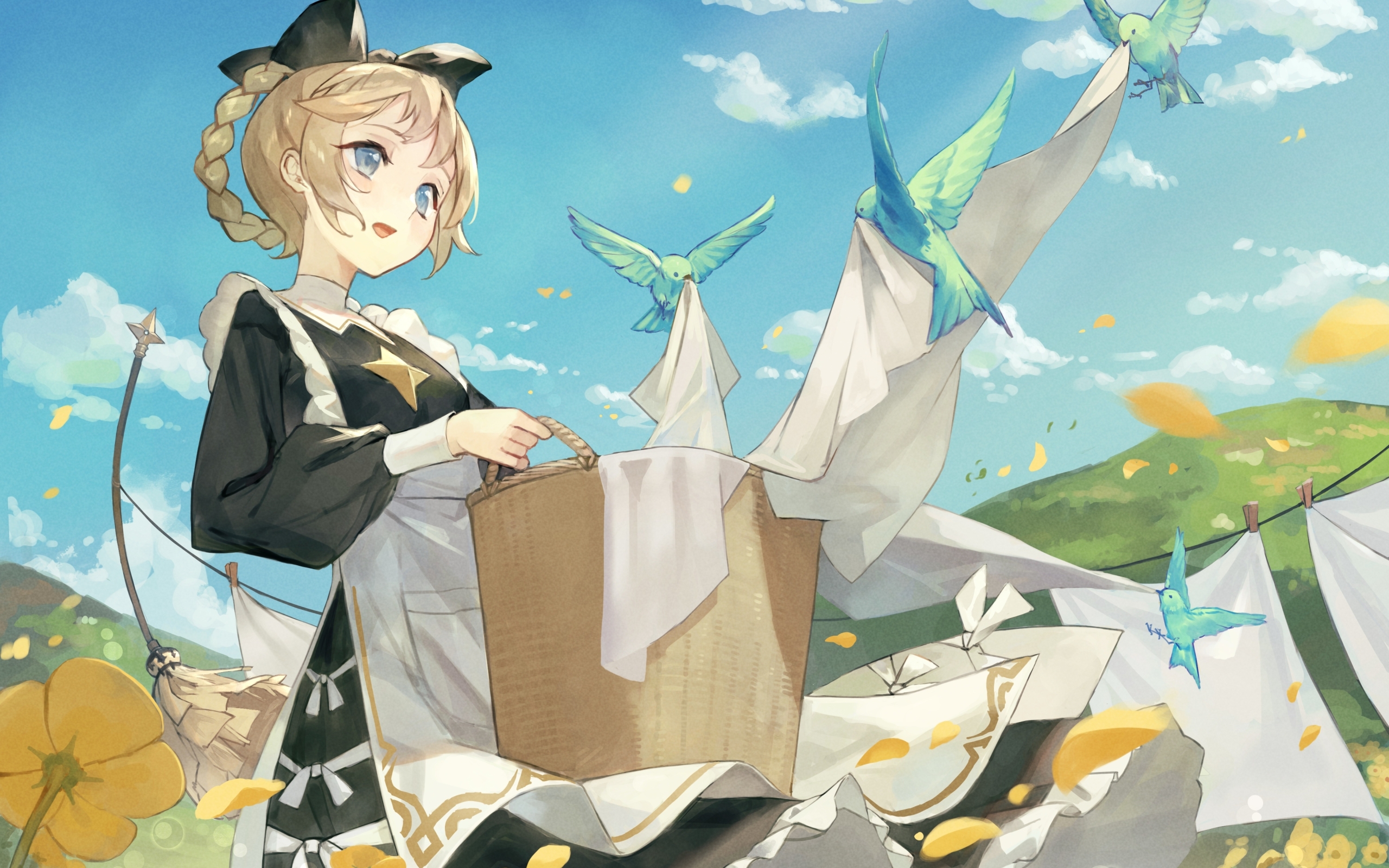 Wallpaper Laundry, Braid, Anime Games, Maid Outfit, Afk Arena ...