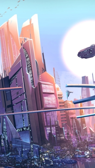 Wallpaper Sci-Fi World, Futuristic City, Skyscrapers - Resolution ...