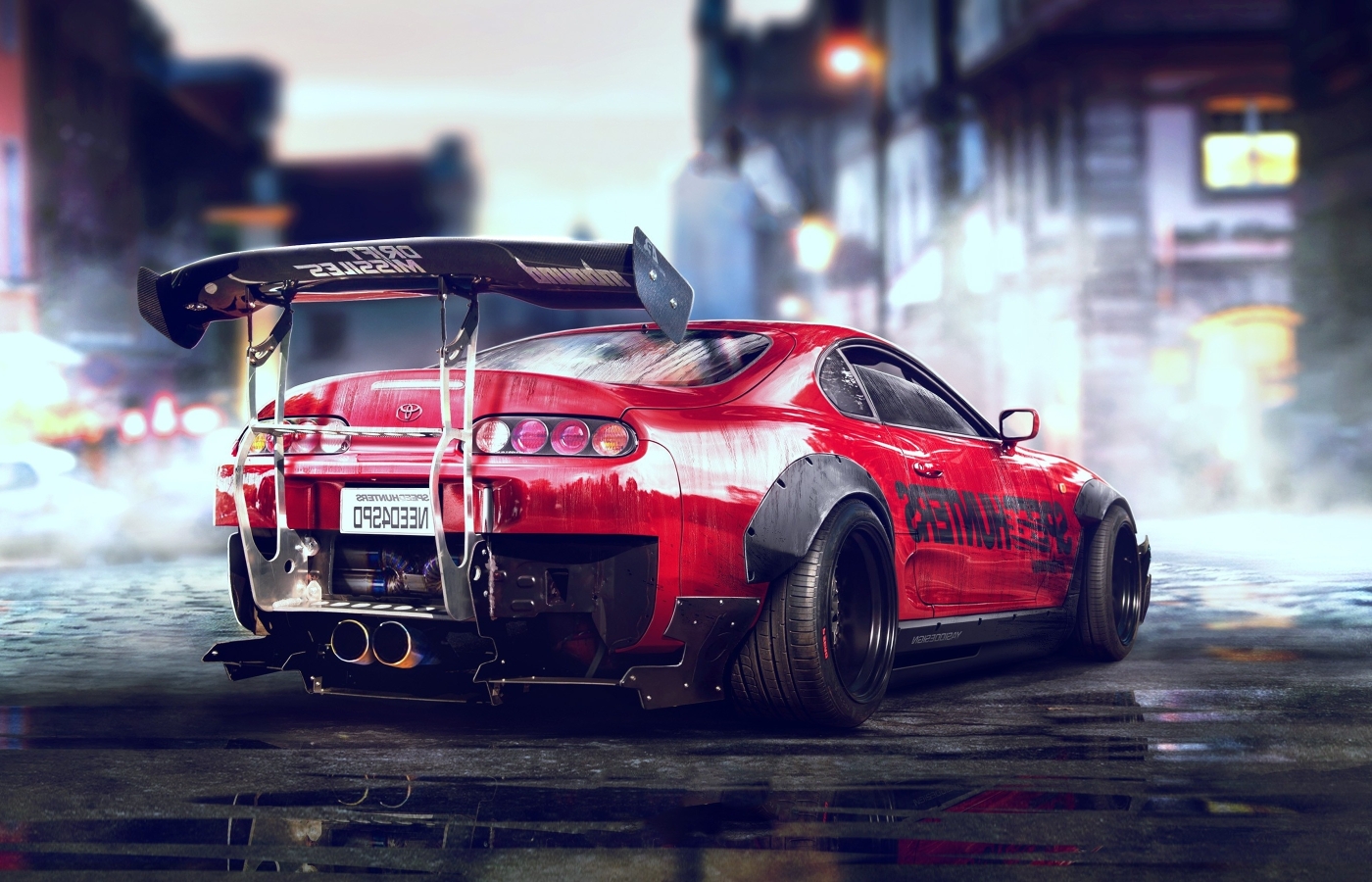 Wallpaper Toyota Supra, Need For Speed, Racing, Cars, Red, Back View ...