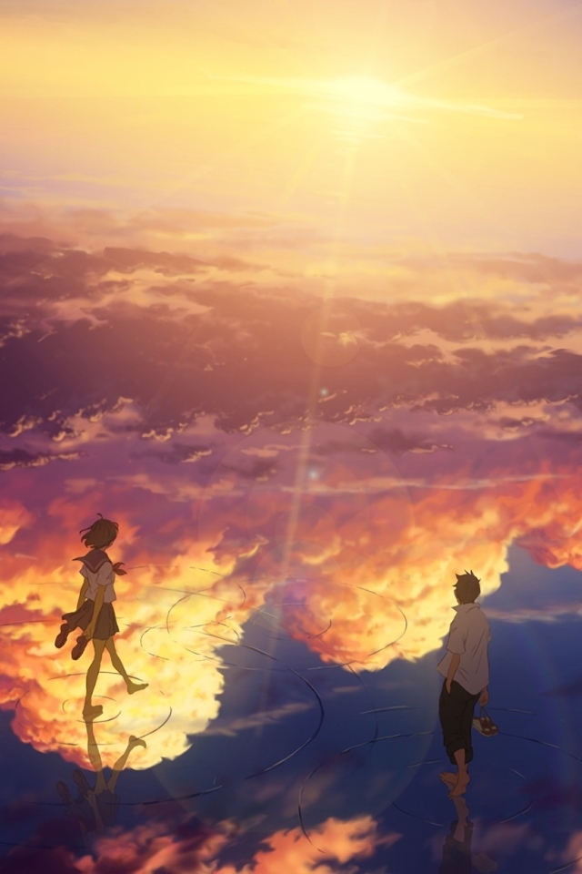 Wallpaper Reflection Mitsuha Miyamizu Your Name Taki Tachibana Kimi No Na Wa Barefoot 4536