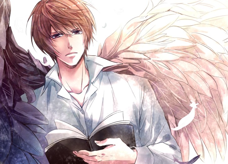 Wallpaper Yagami Light, Wings, Anime Boy, Death Note - Resolution ...