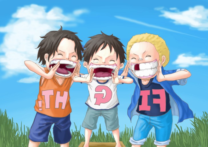 Wallpaper Portgas D. Ace, Sabo, One Piece, Monkey D. Luffy - Resolution ...