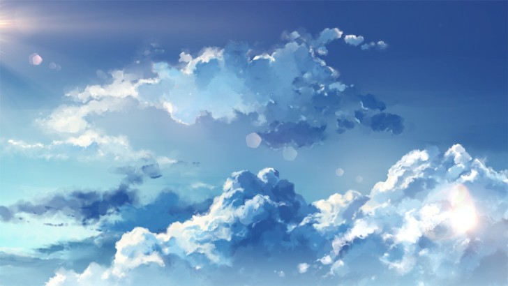 Wallpaper Sky, Anime Clouds - Resolution:2000x1126 - Wallpx