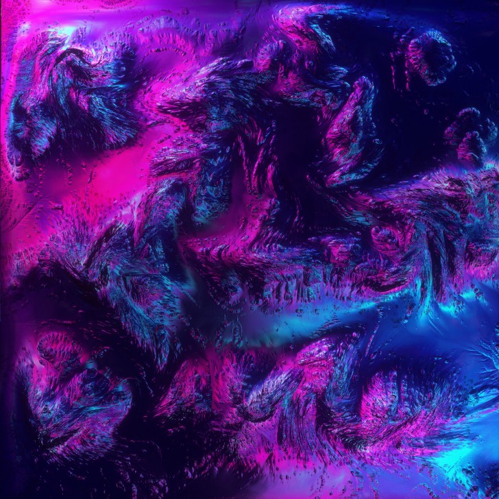 Wallpaper Neon Colors, Top View, Purple Terrain - Resolution:3840x3840 ...