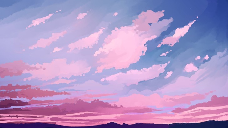 Wallpaper Clouds, Anime Landscape, Sky - Resolution:1920x1080 - Wallpx