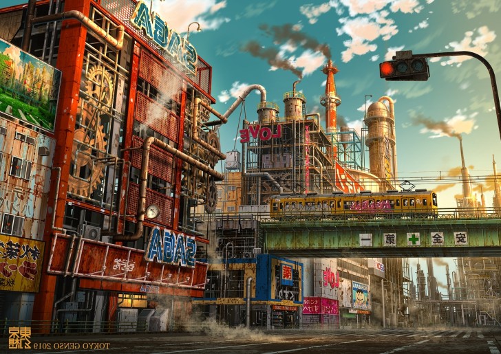 Wallpaper Japan, Train, Tokyo, Apocalypse, Ruins, Industrial ...
