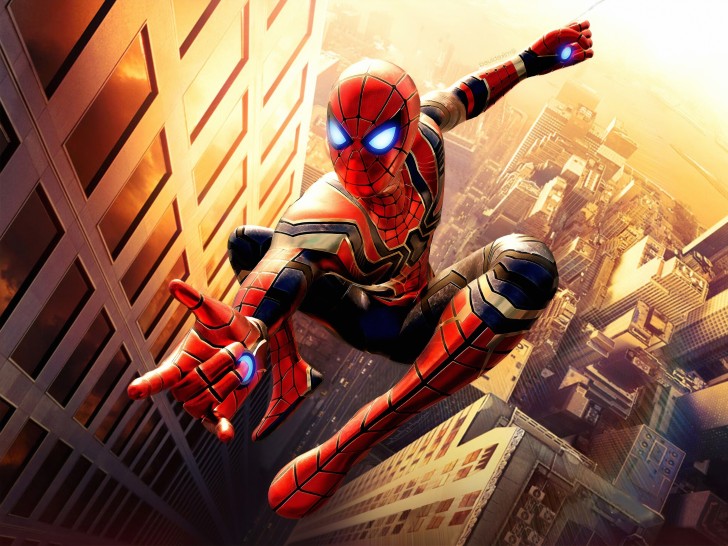 Wallpaper Artwork, Spider-Man, Iron Spider, Building Facade, Jumping ...
